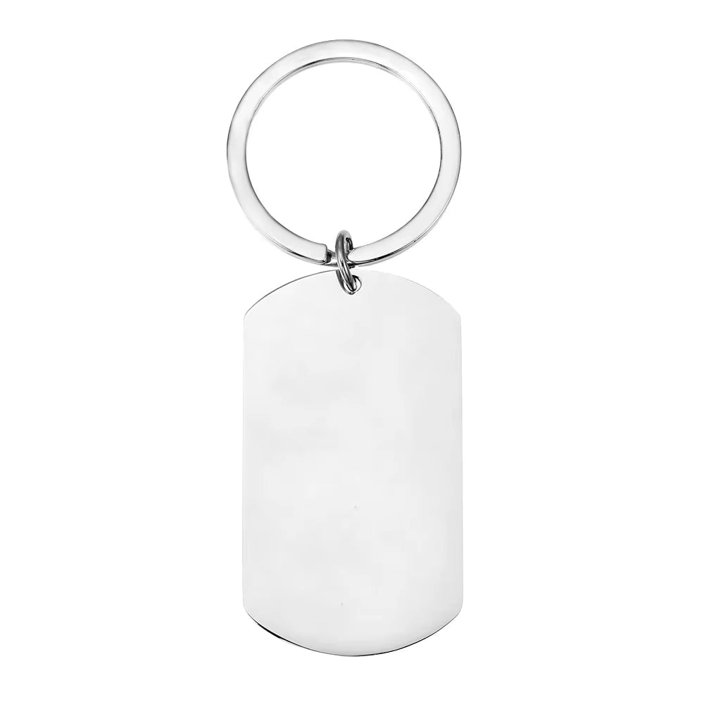 Personalisierter Schlüsselanhänger – Gravur in Gold, Schwarz, Silber oder Roségold